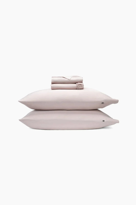 Bamboo Sateen Sheet Set in Rose Quartz