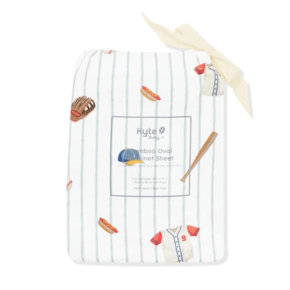 Oval Bassinet Sheet in Home Run