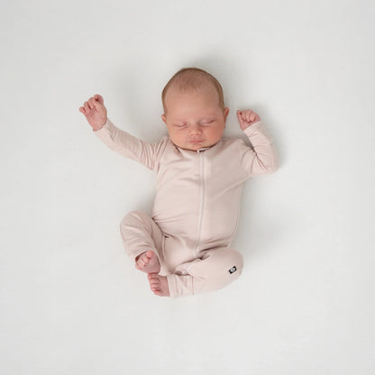 Zippered Romper in Blush