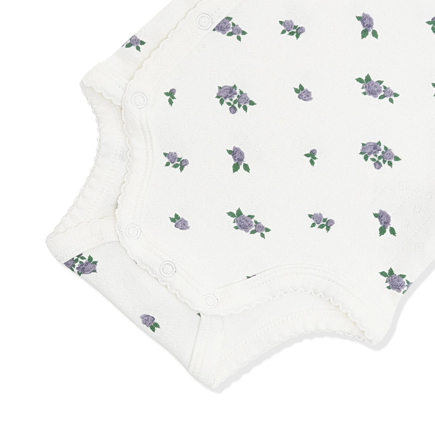 Pointelle Kimono Bodysuit in Spray Rose