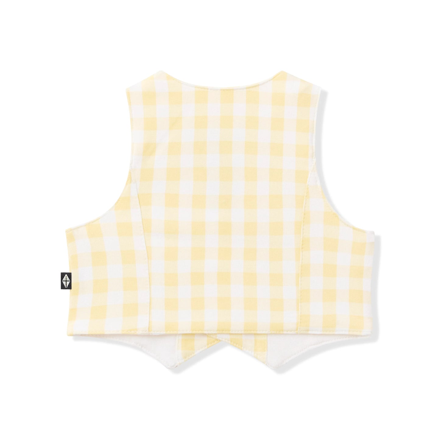 Tuxedo Vest in Gingham Chamomile
