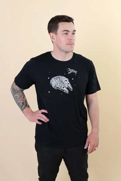 Men's Crew Neck Tee in Millennium Falcon™