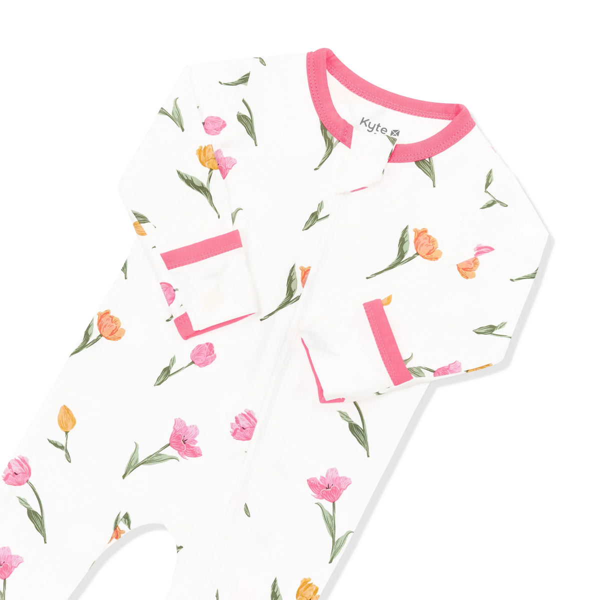 Zippered Footie in Tulip