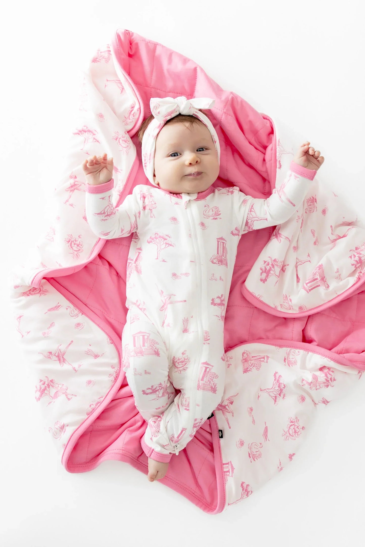 Baby Blanket in Toile Ballet
