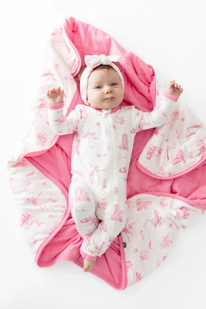 Baby Blanket in Toile Ballet