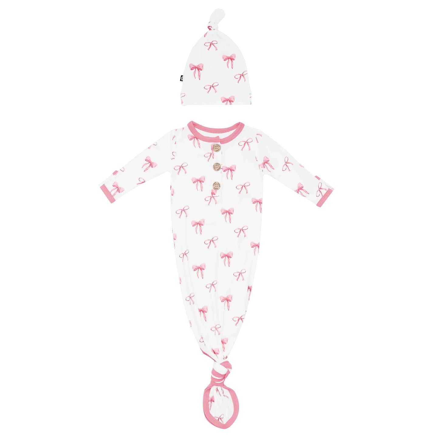 Knotted Gown with Hat Set in Bow