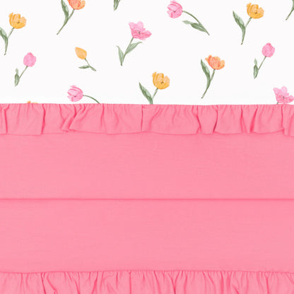 Ruffle Toddler Blanket in Tulip 0.5