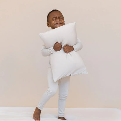 Long Sleeve Pajamas in Oat