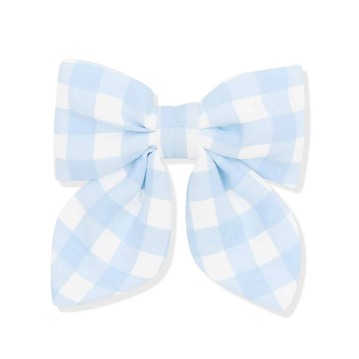 Medium Alligator Clip Bow in Gingham Breeze