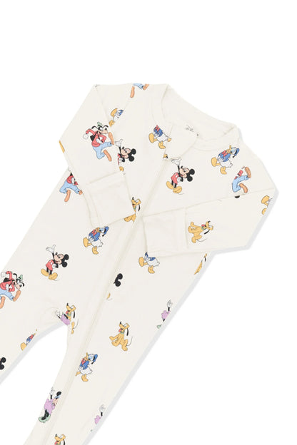 Zippered Footie in Mickey Mouse and Friends