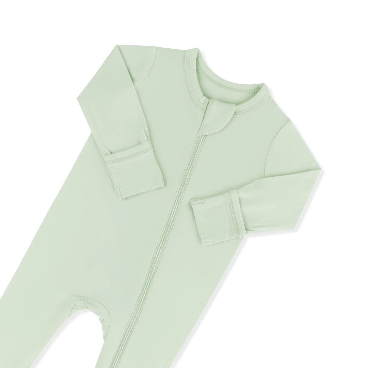 Zippered Footie in Basil