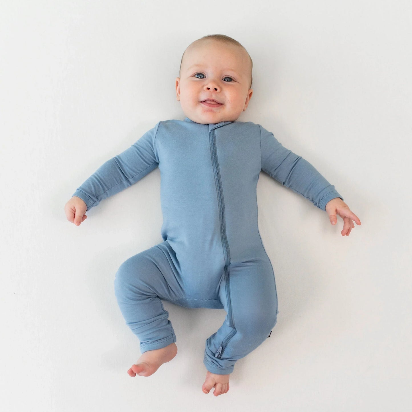 Zippered Romper in Slate