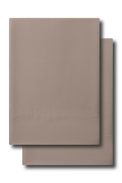 Bamboo Sateen Pillowcase Set in Truffle