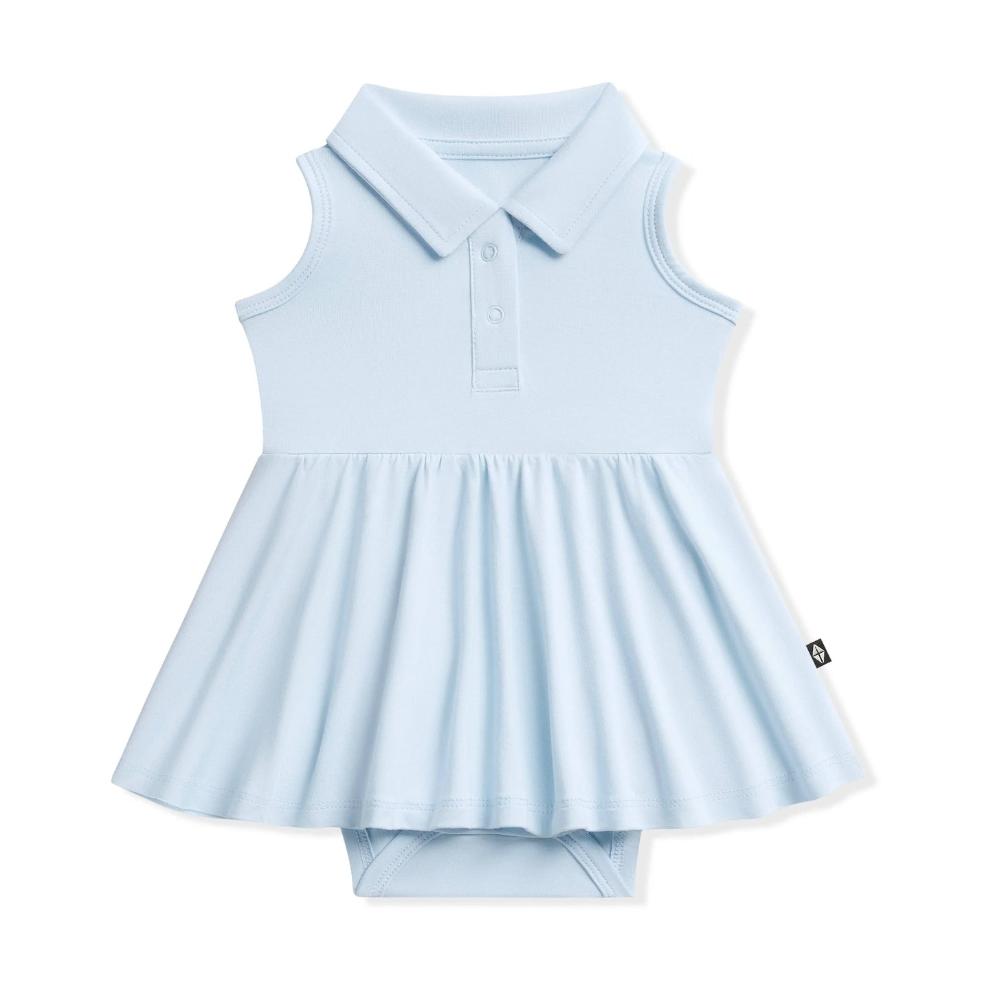 Polo Bodysuit Dress in Breeze