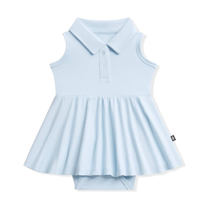 Polo Bodysuit Dress in Breeze