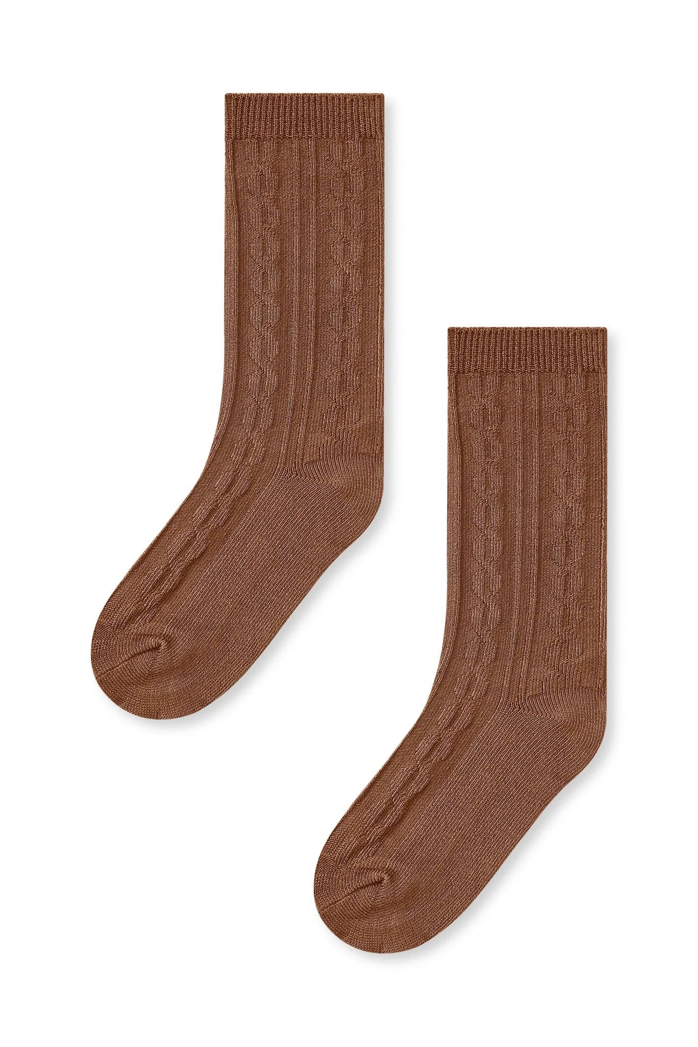 Knee High Socks in Latte