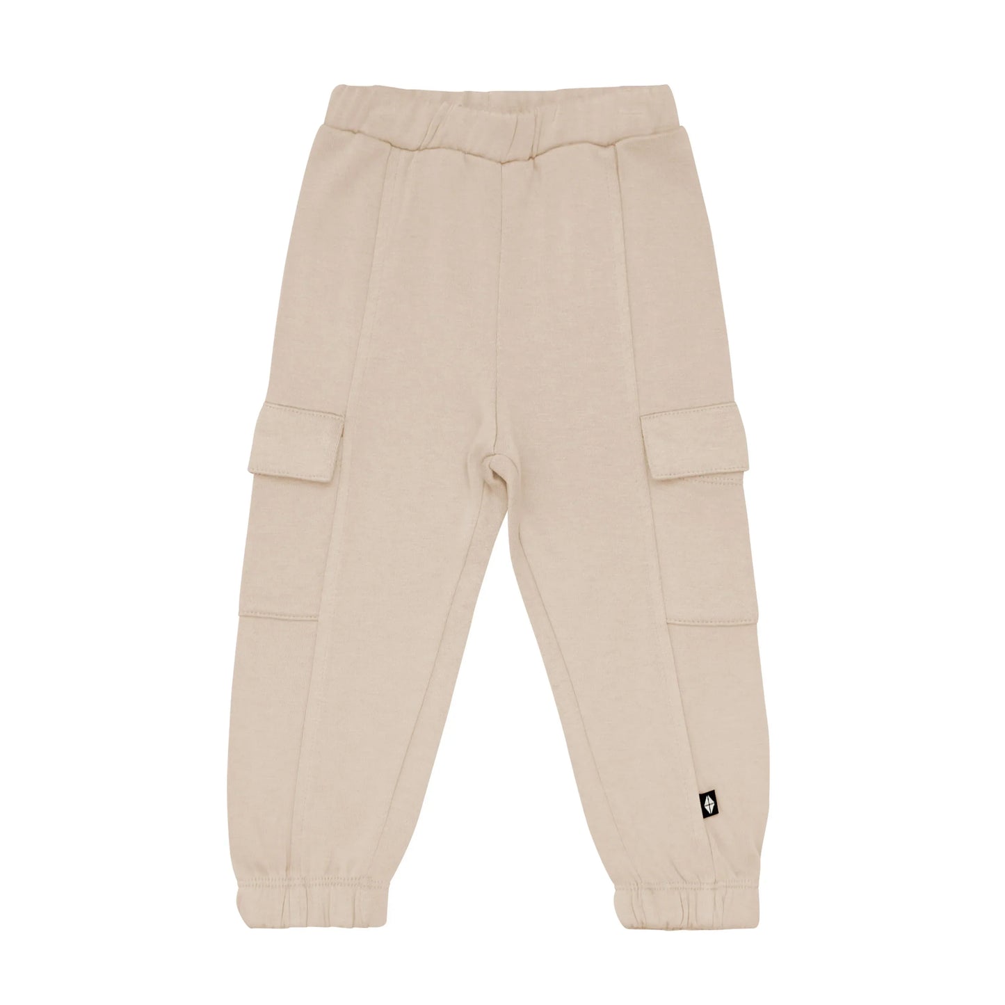 Fleece Cargo Pants in Almond
