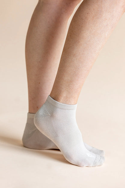 Women's Ankle Socks 3-Pack in Cafe