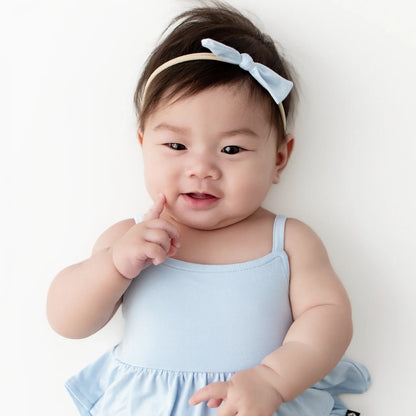 Tiny Nylon Bow in Breeze
