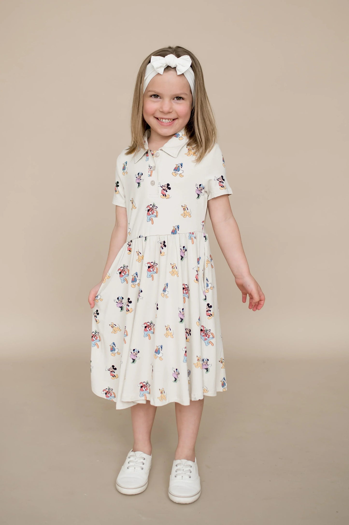 Polo Dress in Mickey Mouse and Friends