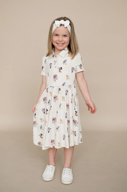 Polo Dress in Mickey Mouse and Friends