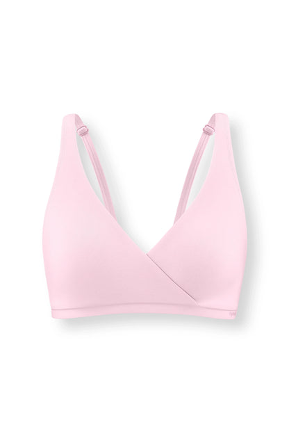 Women's Cross Front Bralette in Peony