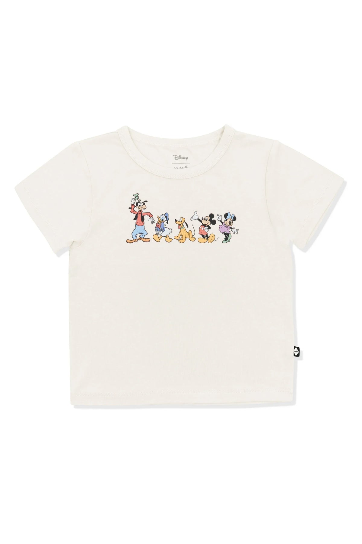 Toddler Basic Tee in Mickey and Friends on Ecru