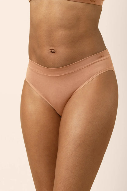 Women's Midi Brief in Latte