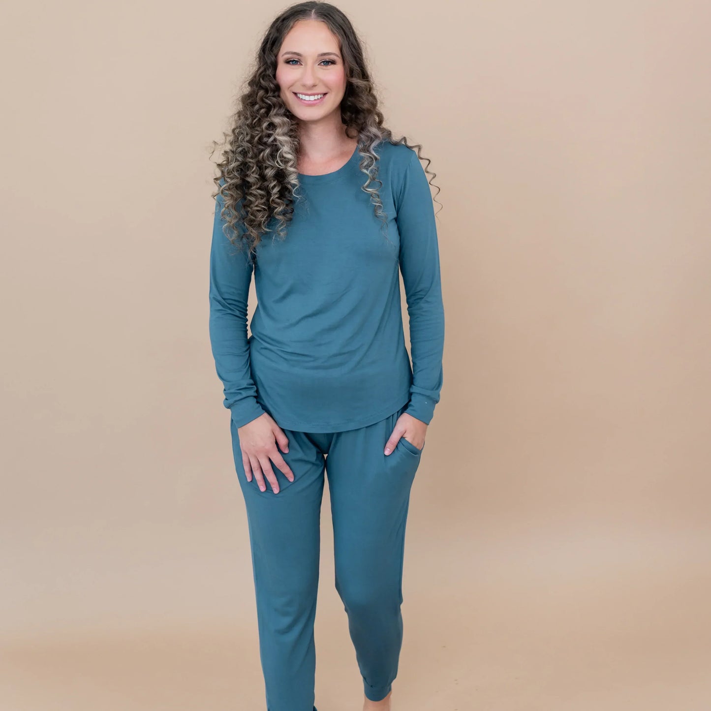 Women's Jogger Pajama Set in Atlantic