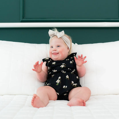 Knotted Bow Headband in Oat