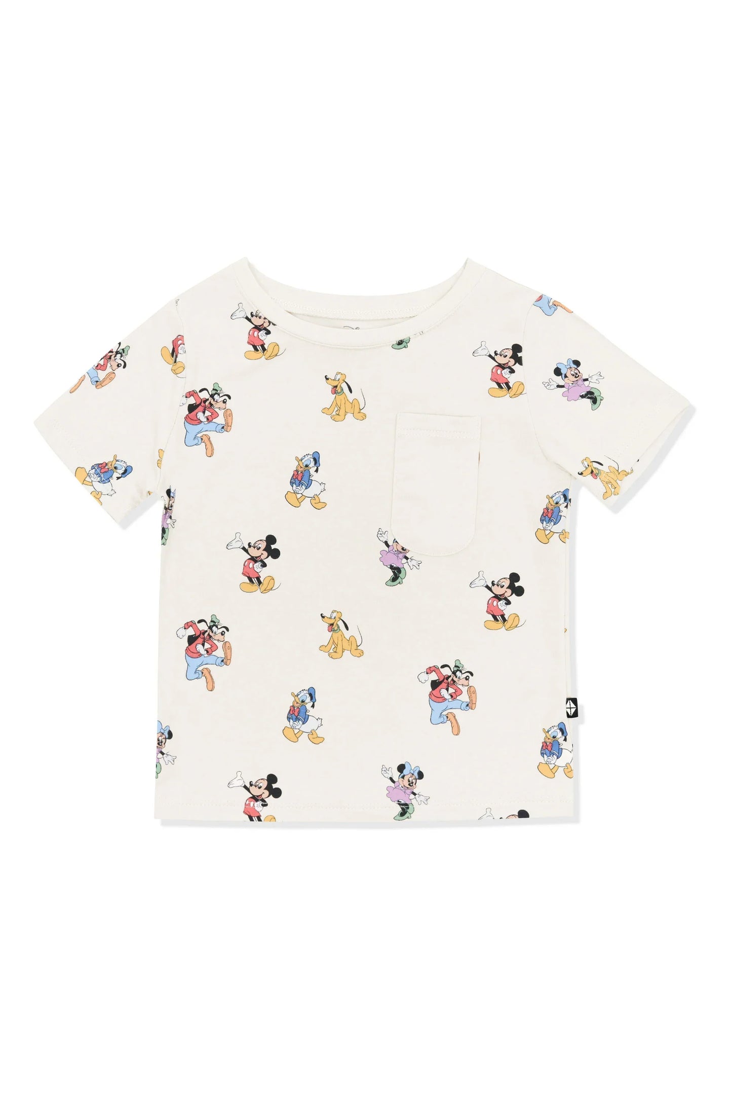 Toddler Crew Neck Tee in Mickey Mouse and Friends