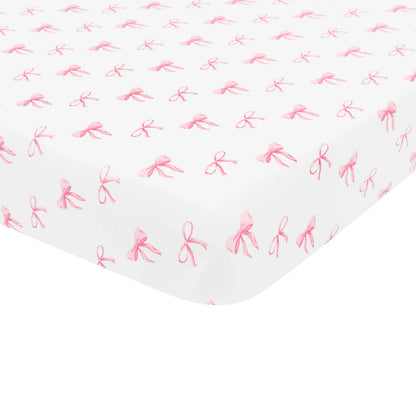 Mini Crib Sheet in Bow