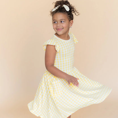 Pocket Dress in Gingham Chamomile