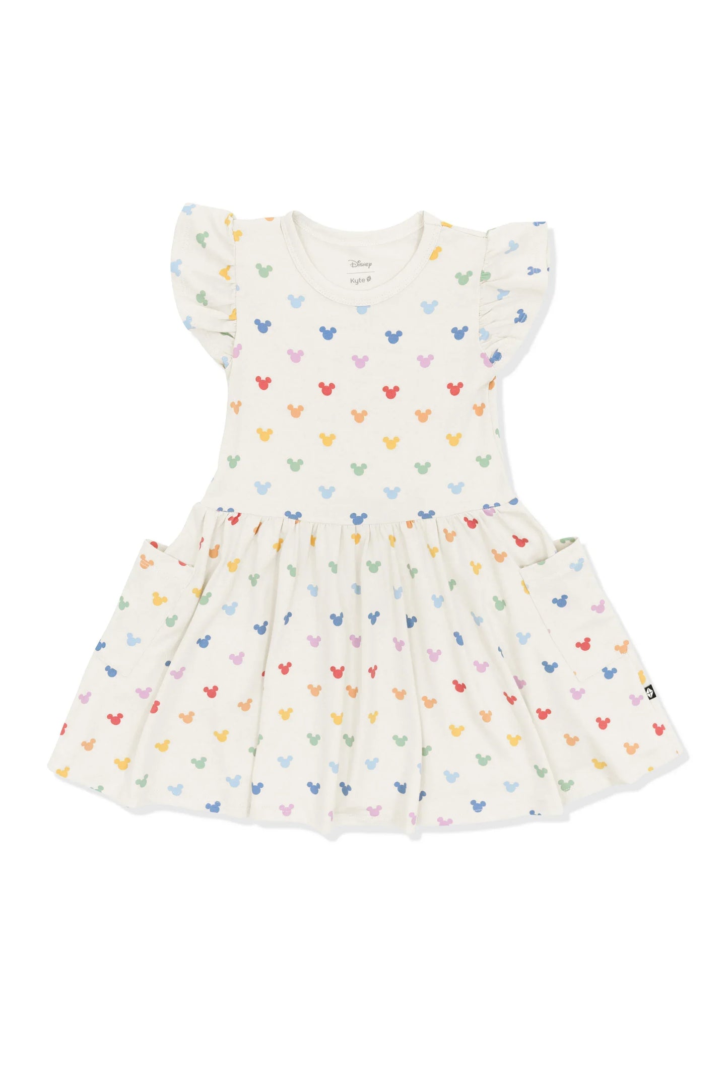 Pocket Dress in Pastel Mickey Mouse