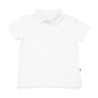 Toddler Short Sleeve Polo in Snow