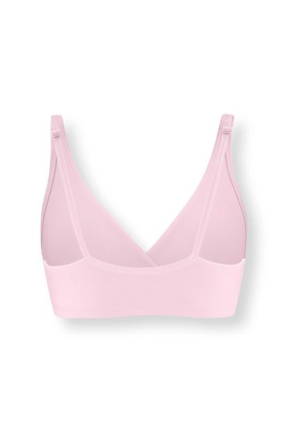 Women's Cross Front Bralette in Peony