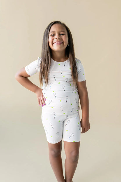 Short Sleeve Pajamas in Tennis