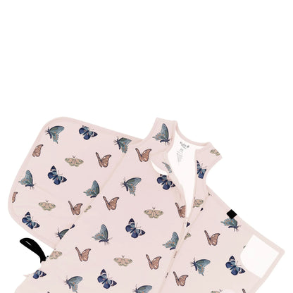 Sleep Bag Swaddler in Blush Butterfly 1.0