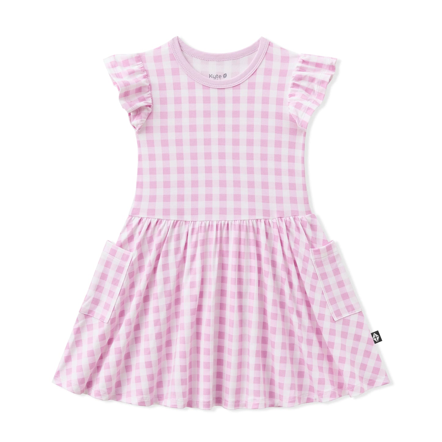 Pocket Dress in Gingham Thistle