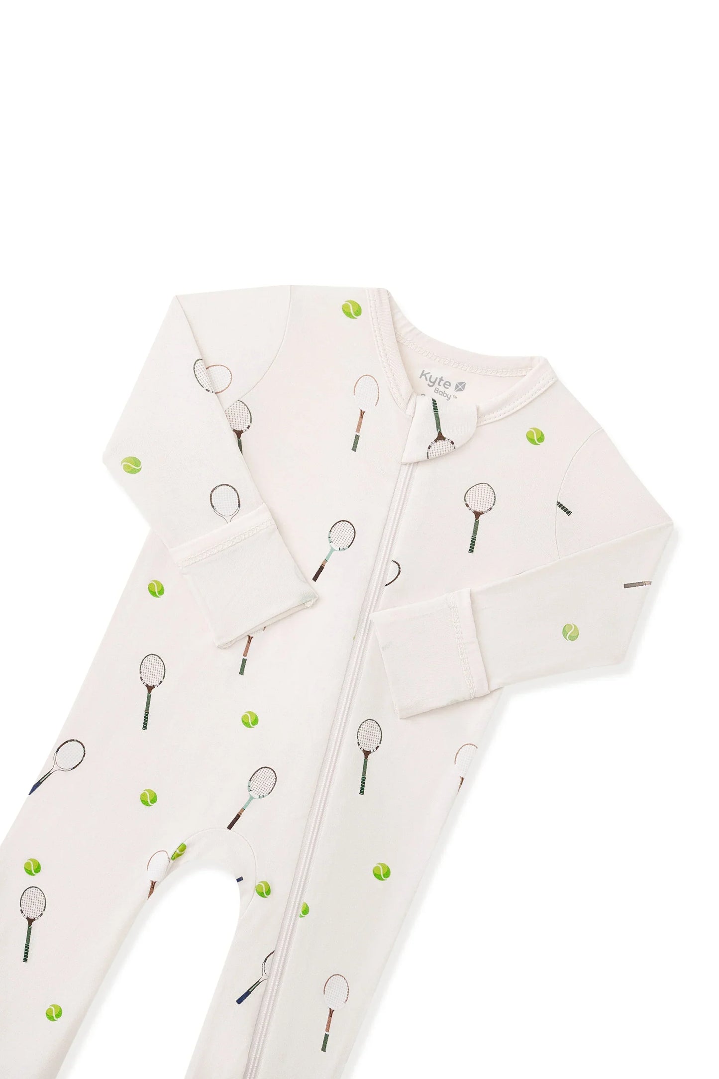Zippered Romper in Tennis