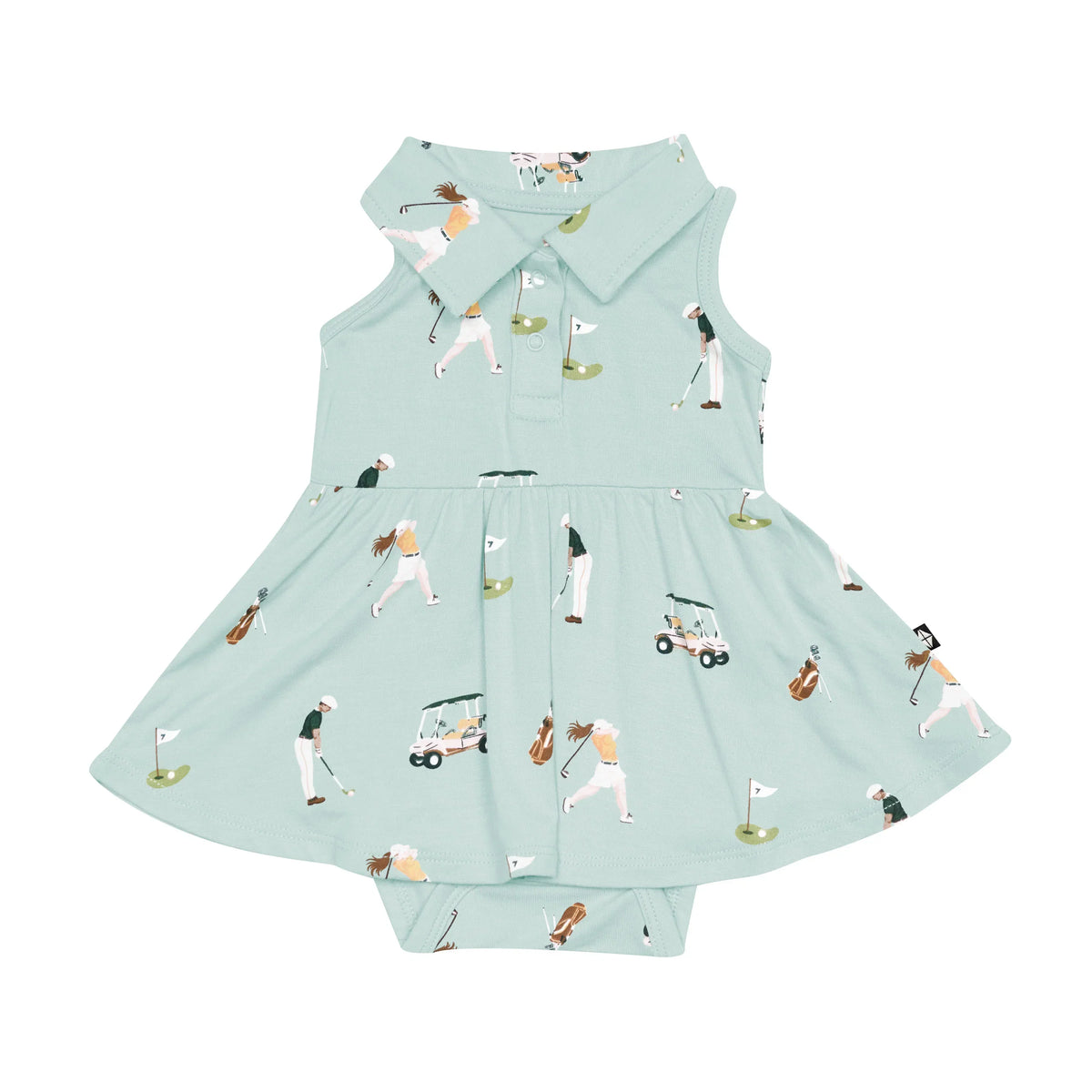 Polo Bodysuit Dress in Golf