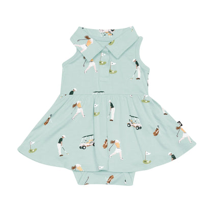 Polo Bodysuit Dress in Golf