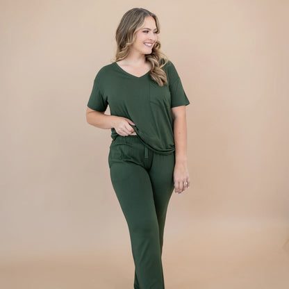 Women’s Relaxed Fit V-Neck in Fir