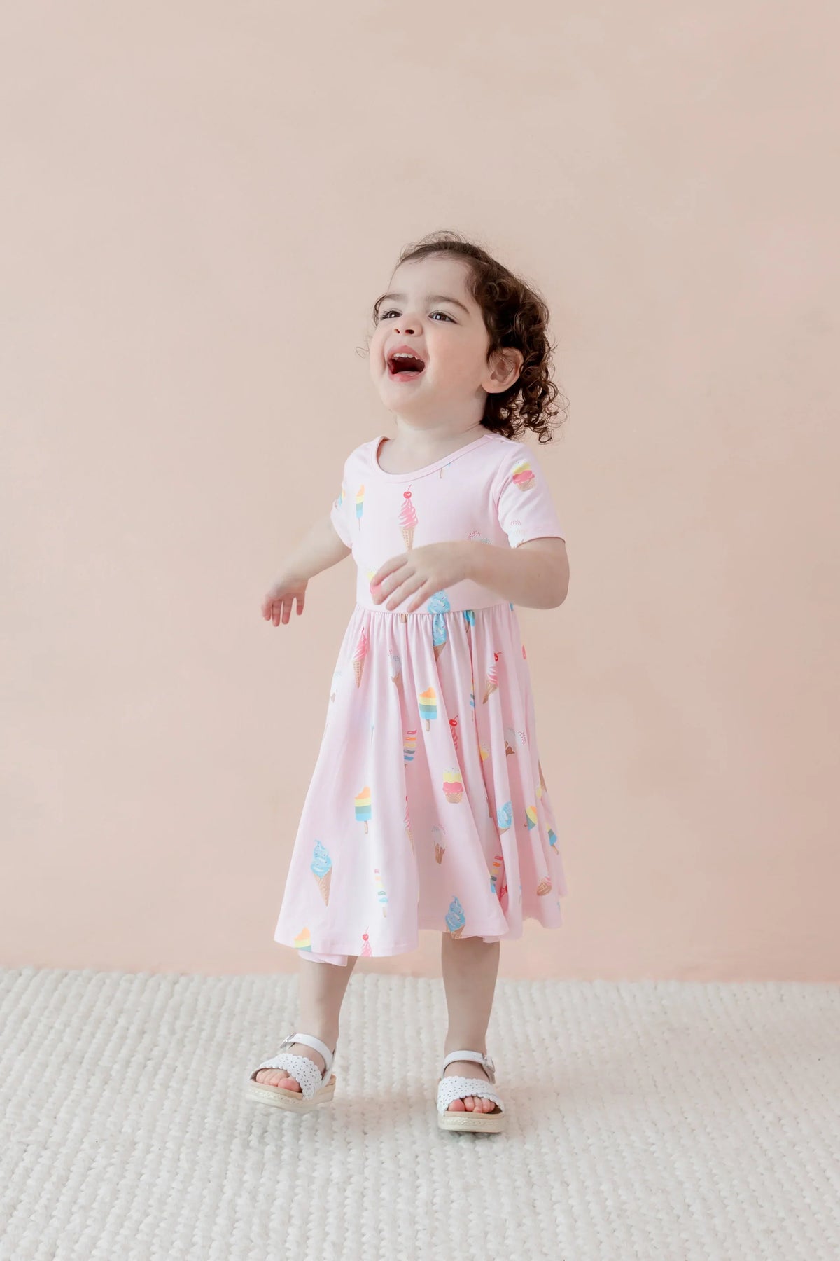 Twirl Dress in Sakura Ice Cream