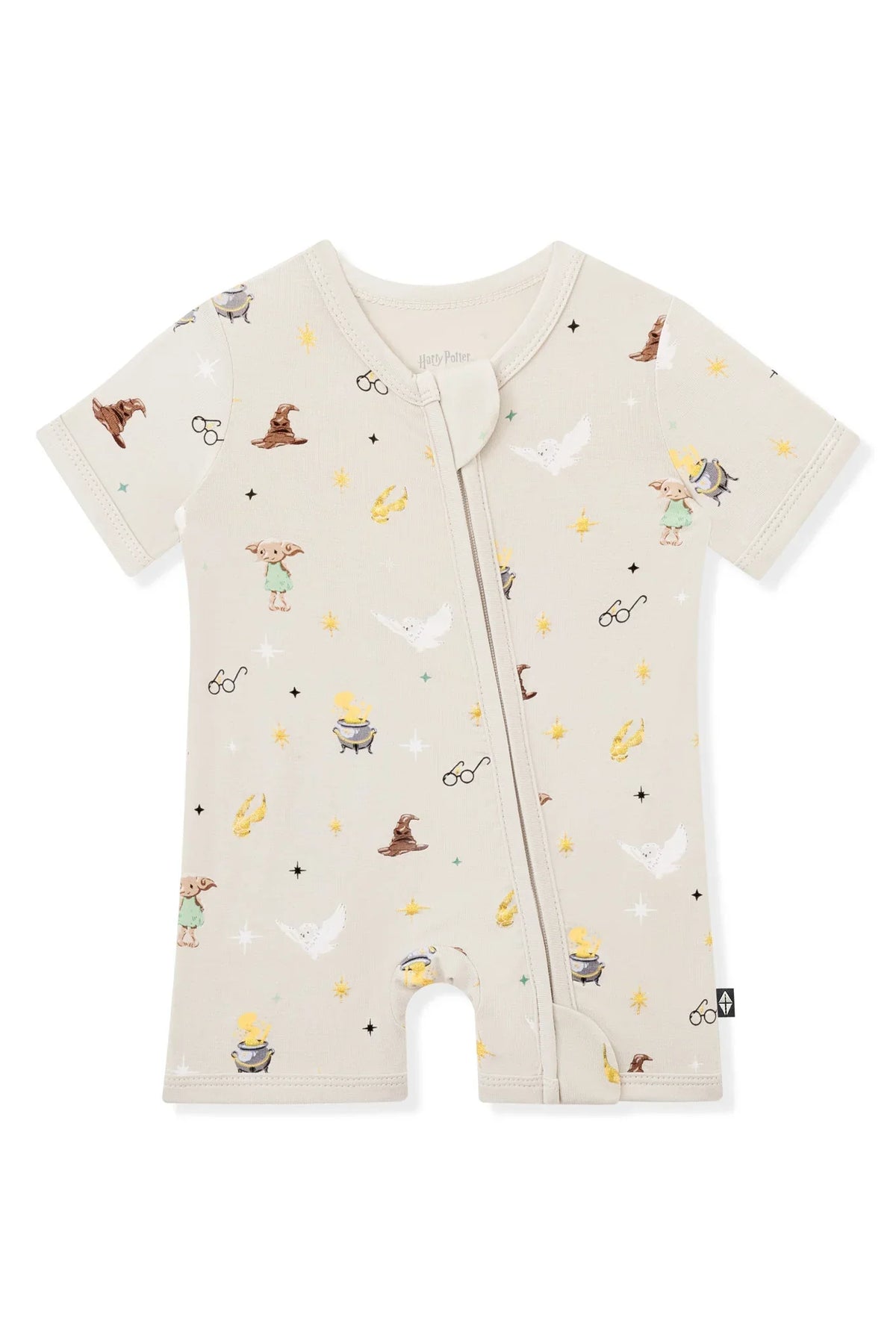 Zipper Shortall Romper in Starry Icon