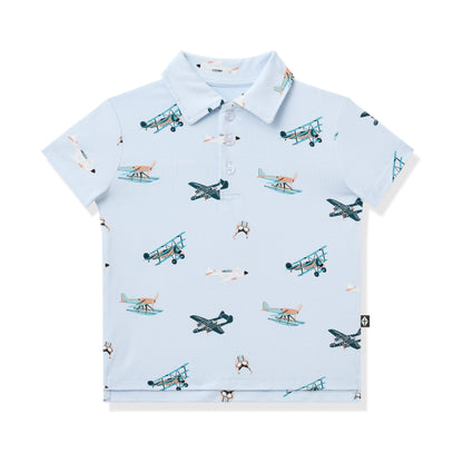 Toddler Short Sleeve Polo in Take Off