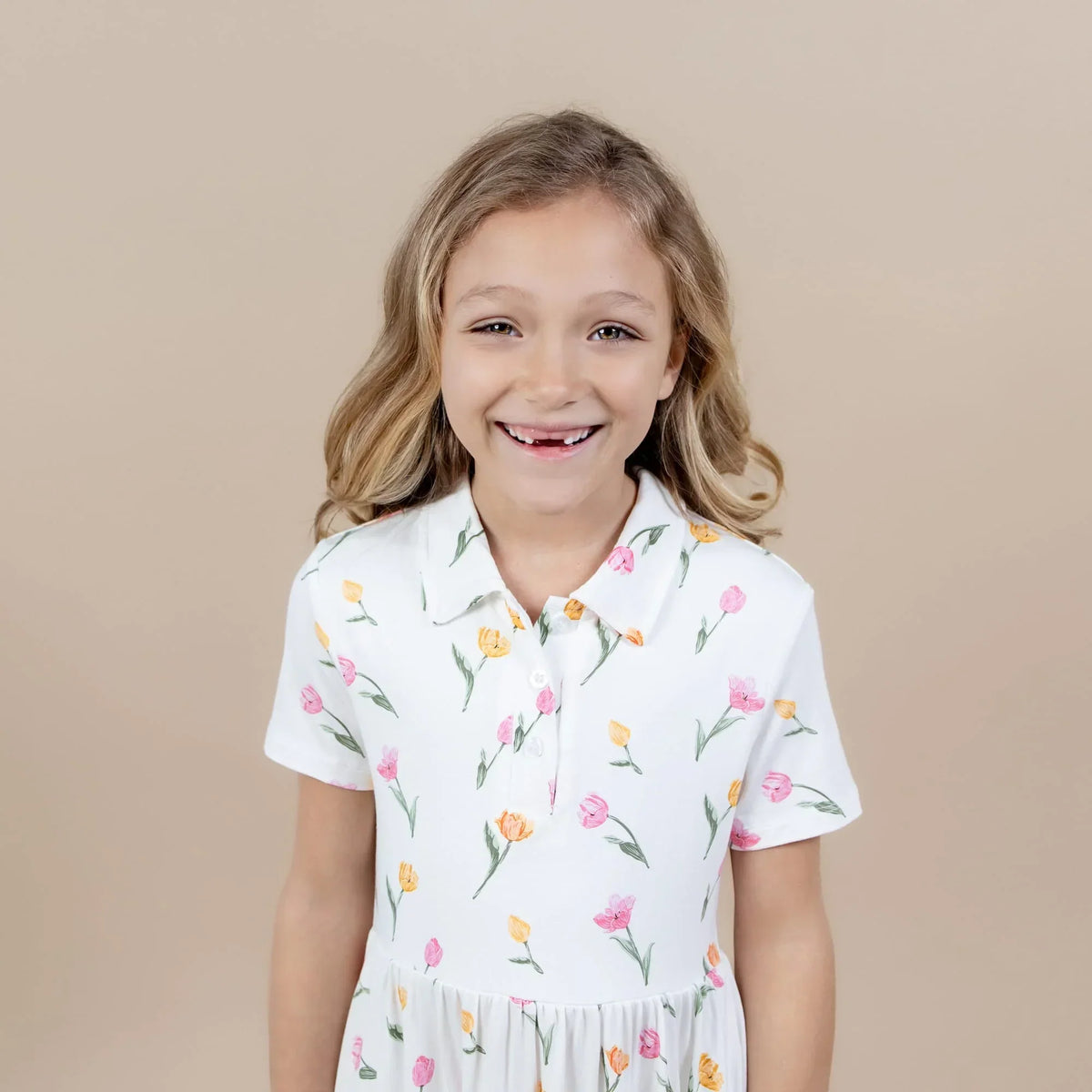 Polo Dress in Tulip