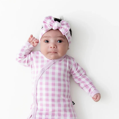 Take Me Home Set with Bow in Gingham Thistle