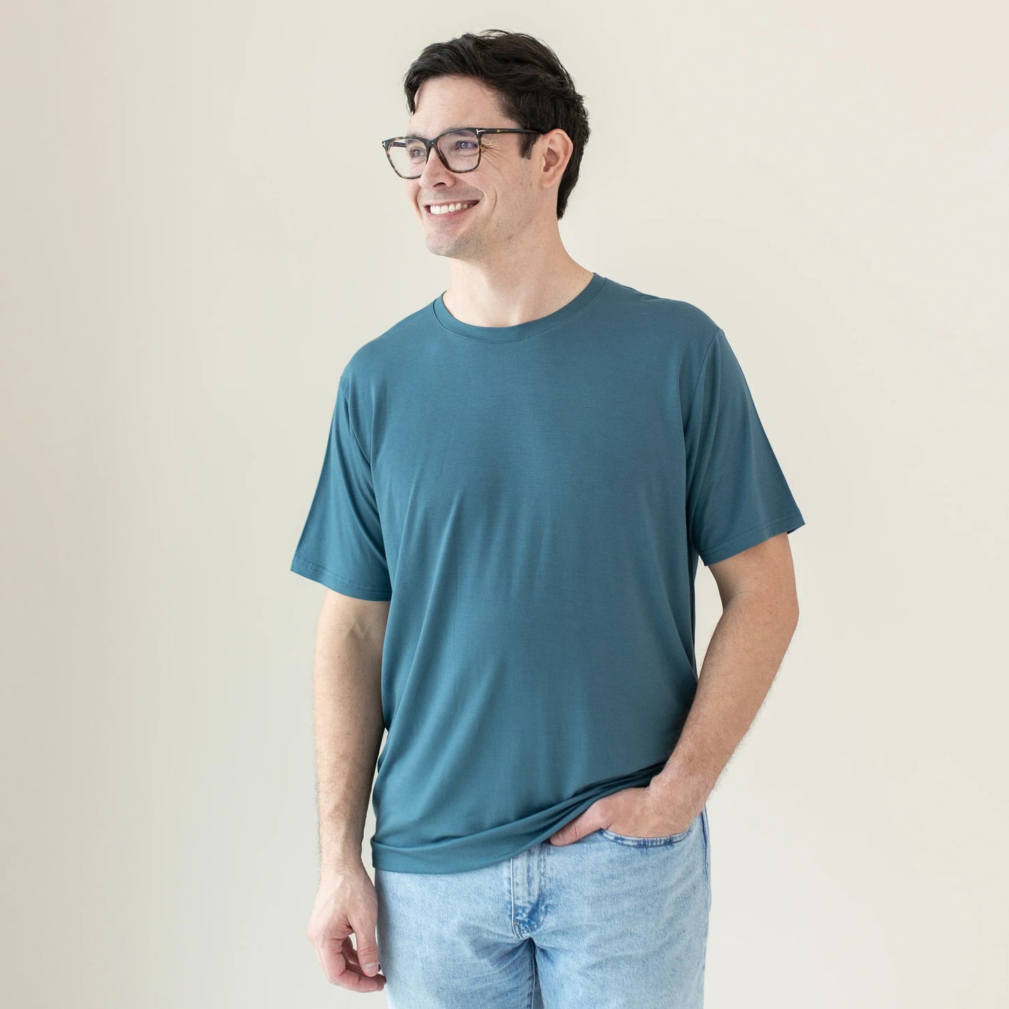 Men's Crew Neck Tee in Atlantic