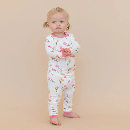 Long Sleeve Pajamas in Tulip